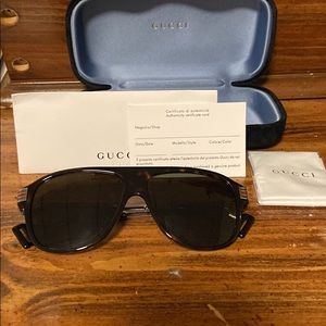 Mens authentic Gucci sunglasses